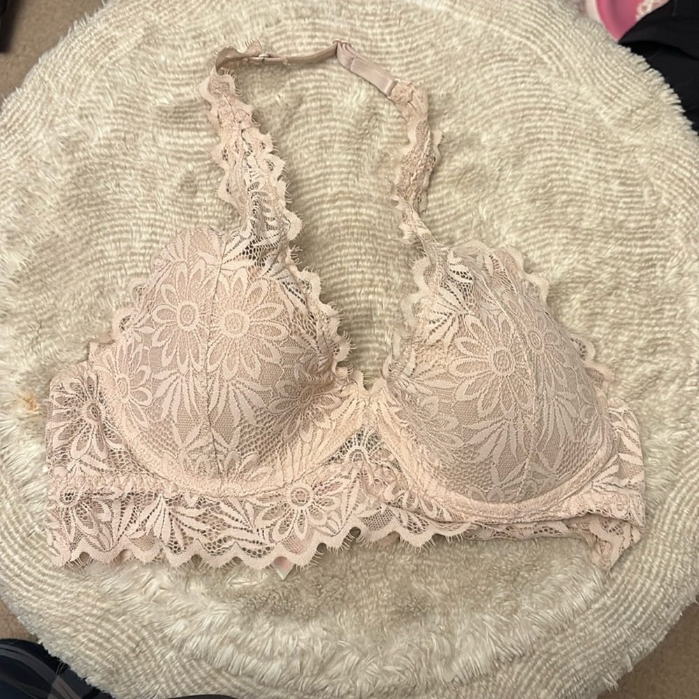PINK Lace halter bra 

Very 2016 cute